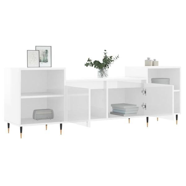 TV-Schrank Hochglanz Weiß 160 cm