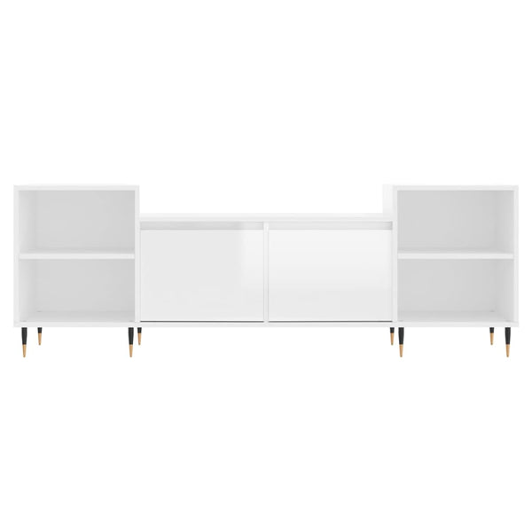 TV-Schrank Hochglanz Weiß 160 cm