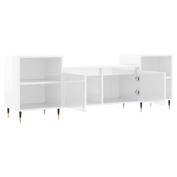 TV-Schrank Hochglanz Weiß 160 cm
