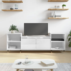 TV-Schrank Hochglanz Weiß 160 cm