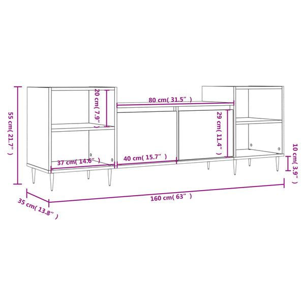 TV-Schrank Sonoma-Eiche 160 cm