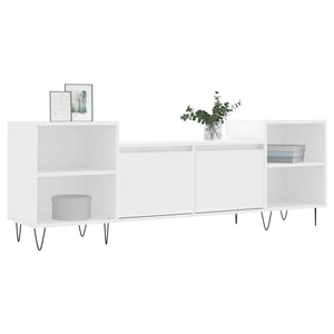 TV-Schrank Weiß 160 cm Holzwerkstoff