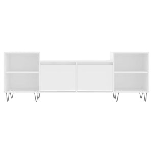 TV-Schrank Weiß 160 cm Holzwerkstoff