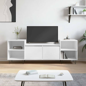 TV-Schrank Weiß 160 cm Holzwerkstoff
