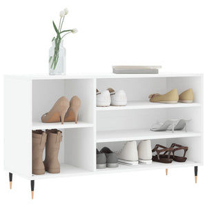 Schuhregal Weiß 102x36x60 cm