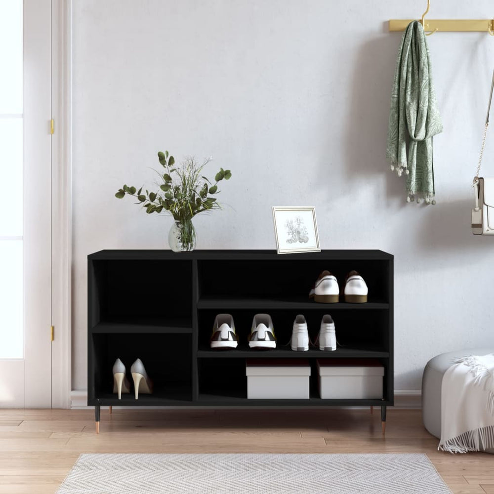 Schuhregal Schwarz 102 cm