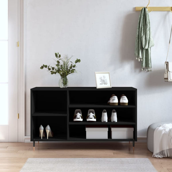 Schuhregal Schwarz 102 cm