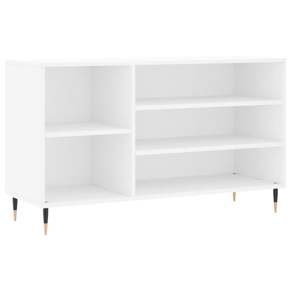 Hochglanz Schuhregal Weiß, 102cm