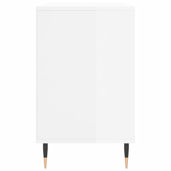 Hochglanz Schuhregal Weiß, 102cm