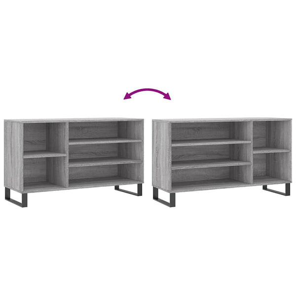 Schuhregal Grau Sonoma 102 cm