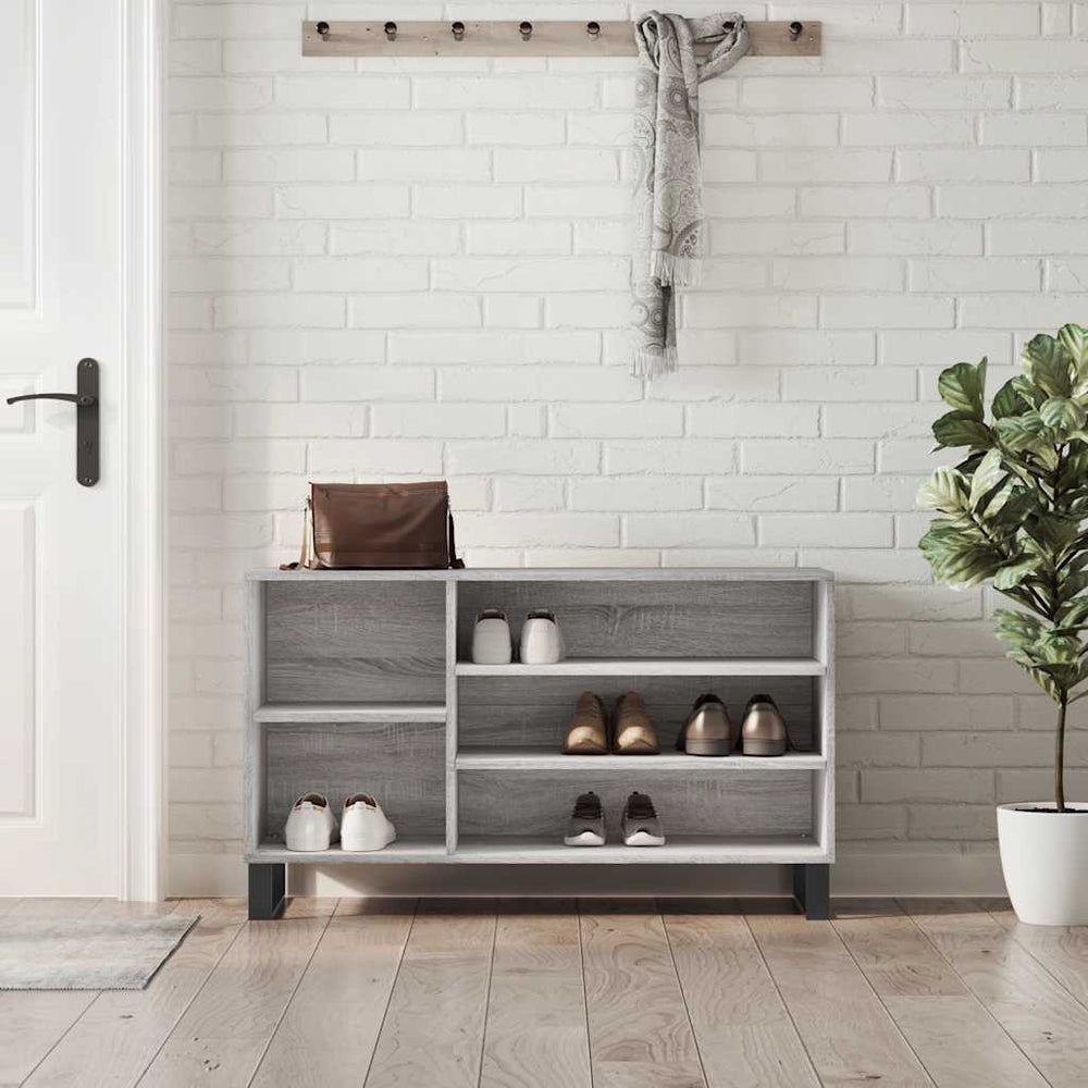 Schuhregal Grau Sonoma 102 cm