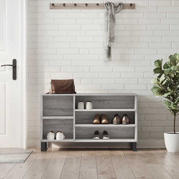 Schuhregal Grau Sonoma 102 cm