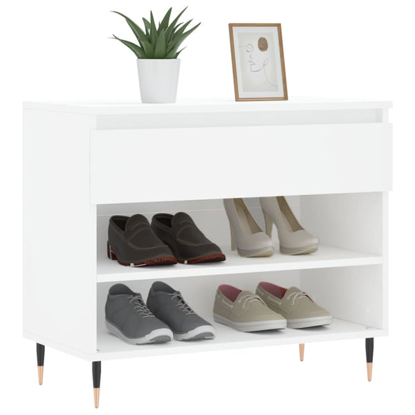Weißes Schuhregal 70x36x60 cm