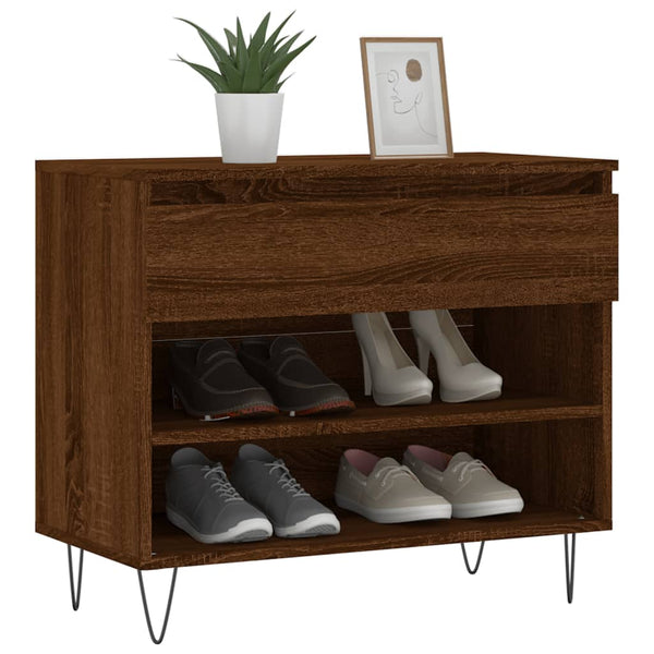 Schuhregal Braun Eichen-Optik