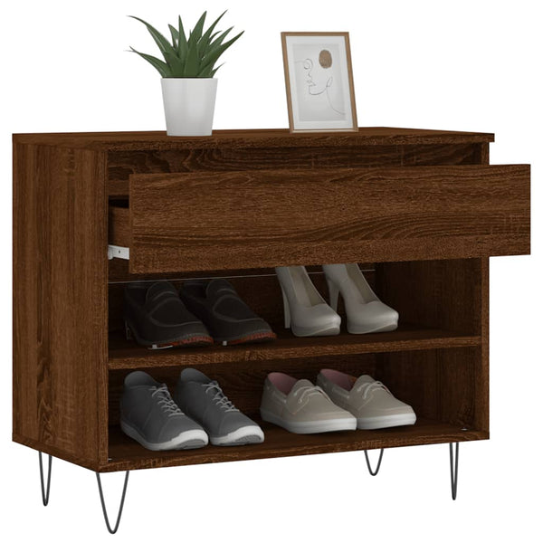 Schuhregal Braun Eichen-Optik