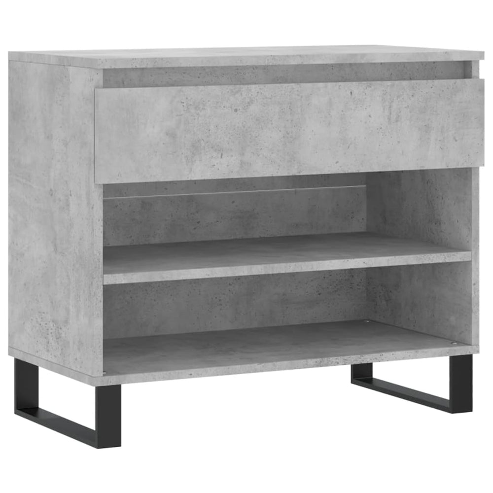 Betongraues Schuhregal 70x36x60 cm