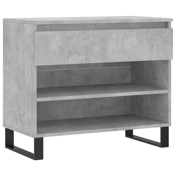 Betongraues Schuhregal 70x36x60 cm