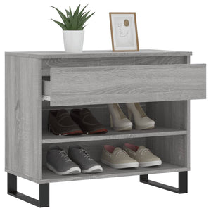 Betongraues Schuhregal 70x36x60 cm