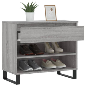 Schuhregal Grau Sonoma 70x60 cm