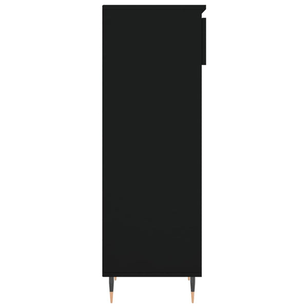 Schuhschrank Schwarz Holzwerkstoff 40x36x105 cm