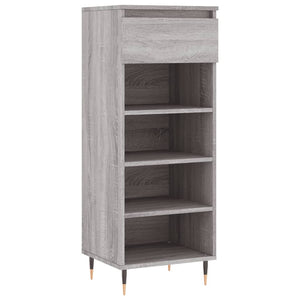 Schuhschrank Grau Sonoma Holz