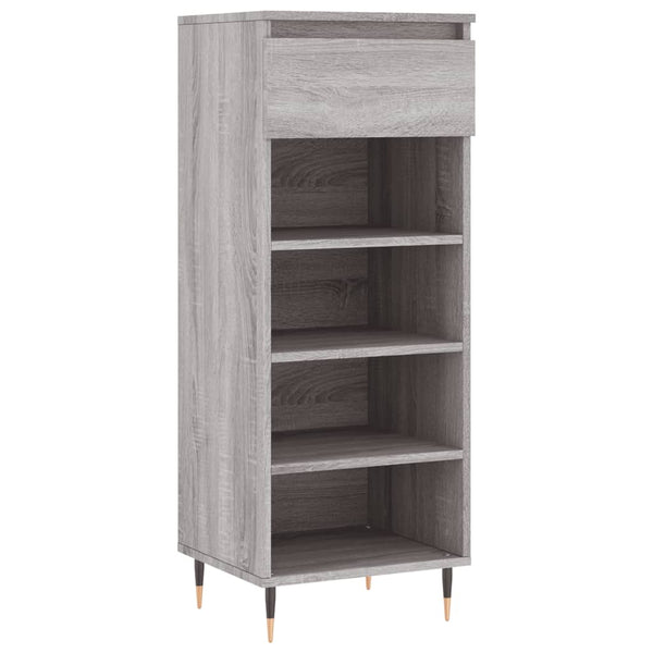 Schuhschrank Grau Sonoma Holz