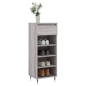 Schuhschrank Grau Sonoma Holz