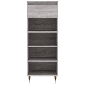 Schuhschrank Grau Sonoma Holz