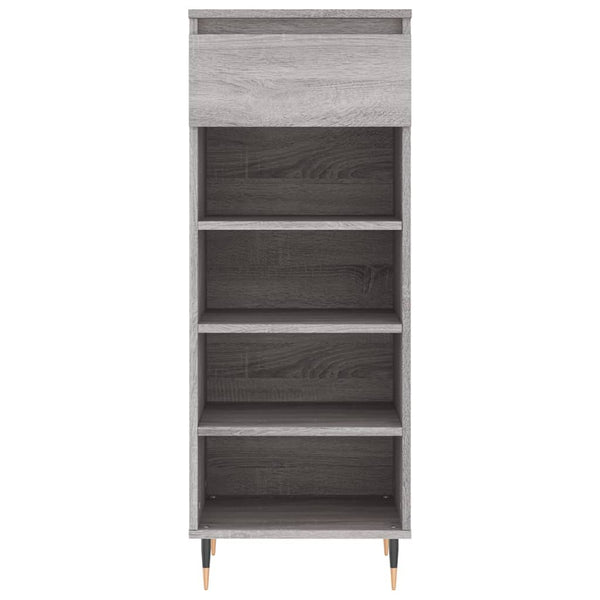 Schuhschrank Grau Sonoma Holz