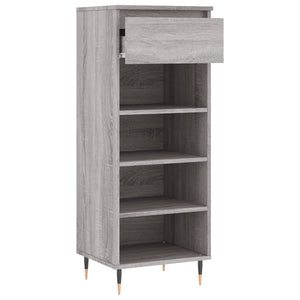 Schuhschrank Grau Sonoma Holz