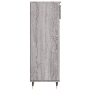 Schuhschrank Grau Sonoma Holz