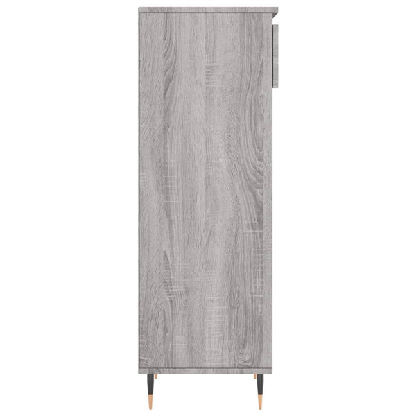 Schuhschrank Grau Sonoma Holz