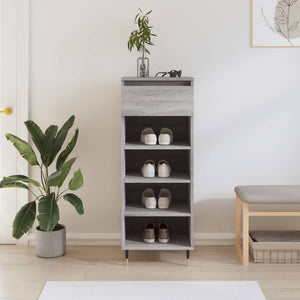 Schuhschrank Grau Sonoma Holz
