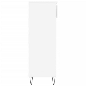 Hochglanz Schuhschrank Weiß 40x36x105 cm