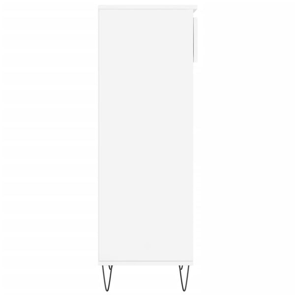 Hochglanz Schuhschrank Weiß 40x36x105 cm