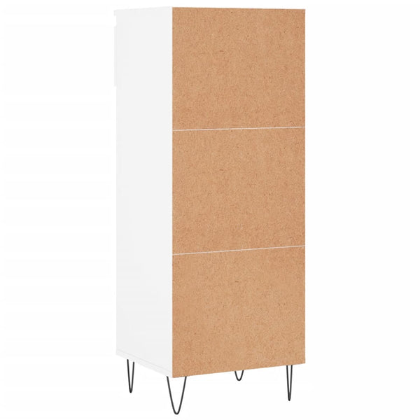 Hochglanz Schuhschrank Weiß 40x36x105 cm