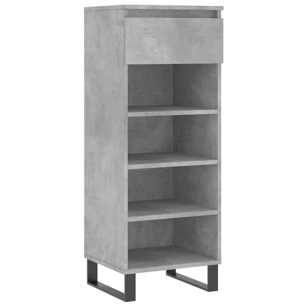 Schuhschrank Betongrau Holzwerkstoff