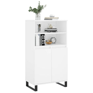 Highboard Weiß 60x36x110 cm
