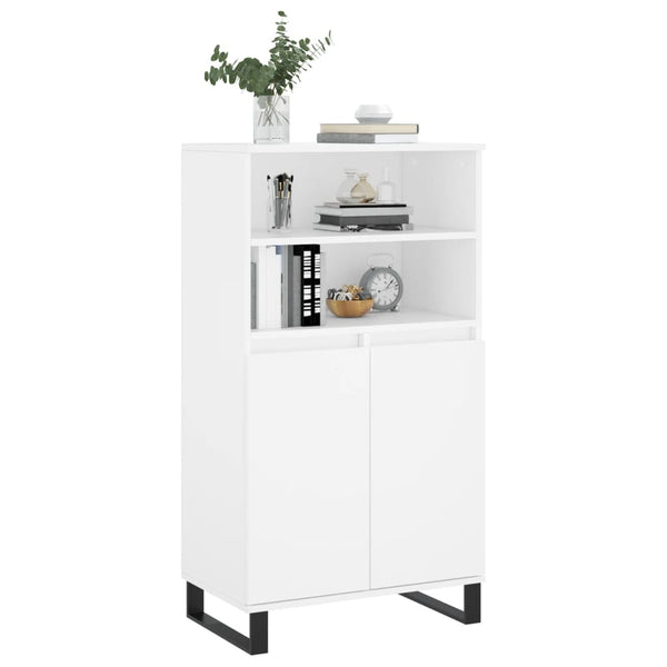 Highboard Weiß 60x36x110 cm