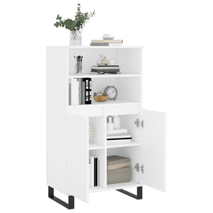 Highboard Weiß 60x36x110 cm