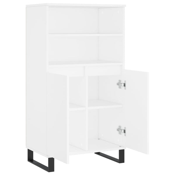 Highboard Weiß 60x36x110 cm