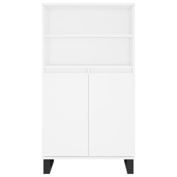 Highboard Weiß 60x36x110 cm