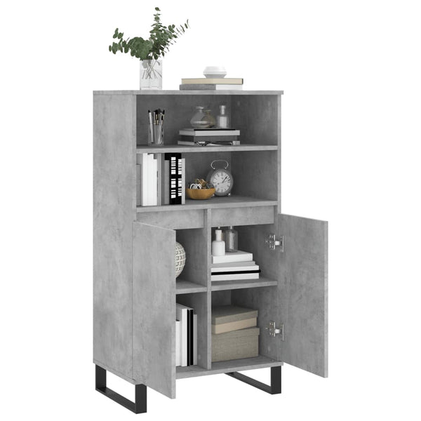 Highboard Betongrau 60x36x110 cm