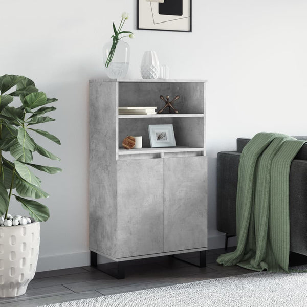 Highboard Betongrau 60x36x110 cm