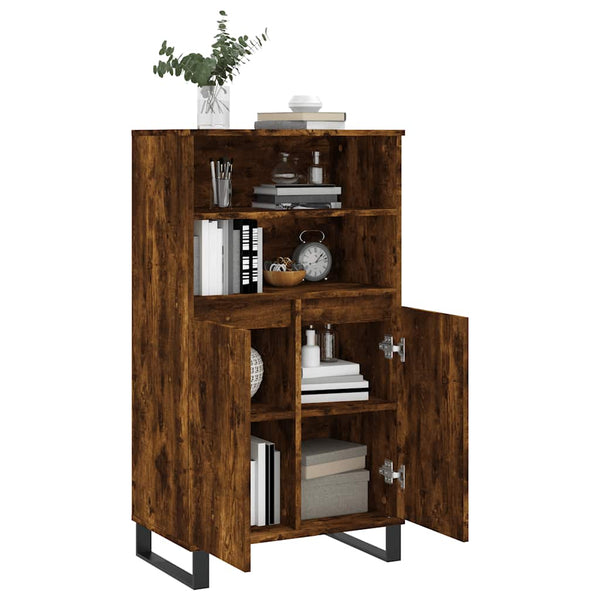 Highboard Räuchereiche 60x36x110 cm