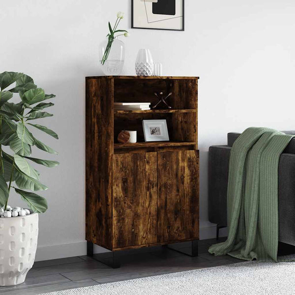 Highboard Räuchereiche 60x36x110 cm