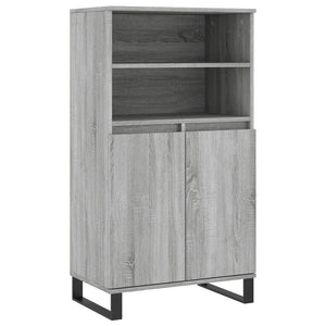 Graues Highboard Sonoma, 60x36x110 cm