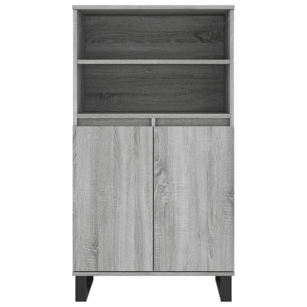 Graues Highboard Sonoma, 60x36x110 cm