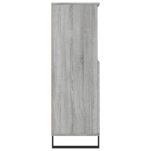 Graues Highboard Sonoma, 60x36x110 cm
