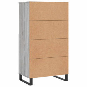 Graues Highboard Sonoma, 60x36x110 cm